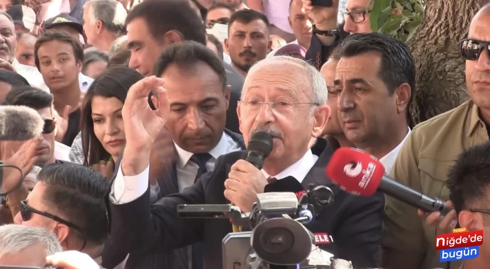 Cumhuriyet Halk Partisi Genel Başkanı Kemal Kılıçdaroğlu Niğdelilerle buluşmak ve grup toplantısını yapmak için Niğde’ye geldi.