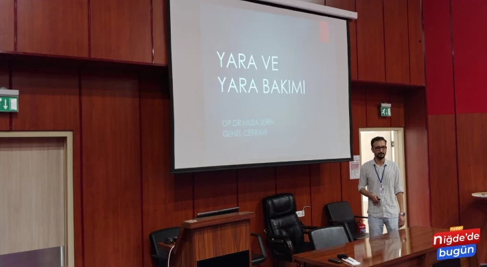 Sağlık personellerine yara bakımı eğitimi verildi