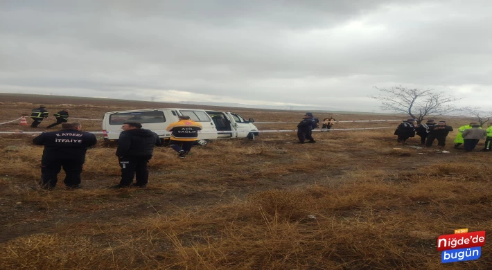 Niğde-Kayseri Yolunda Kaza; 1 ölü 1 yaralı