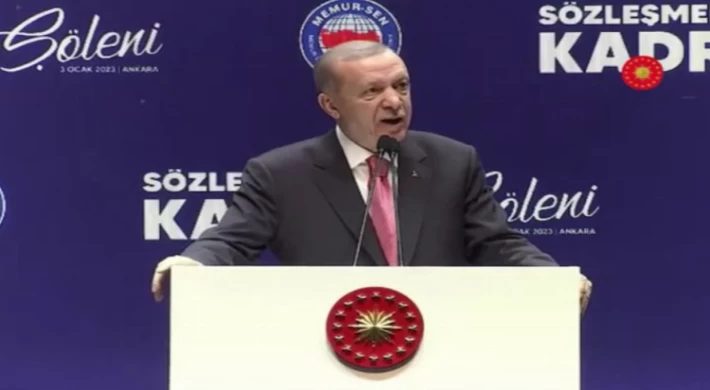 Cumhurbaşkanı Erdoğan zam oranını ’kadro şöleni’nde açıkladı