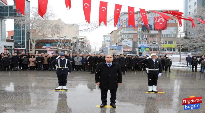 Gazi Mustafa Kemal Atatürk’ün Niğde'ye gelişinin 89. Yıl dönümü Törenle Kutlandı.