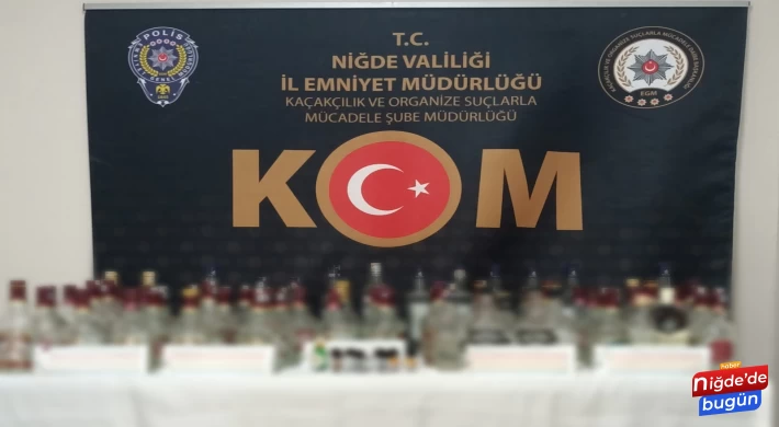 Niğde’de sahte içki üretimi