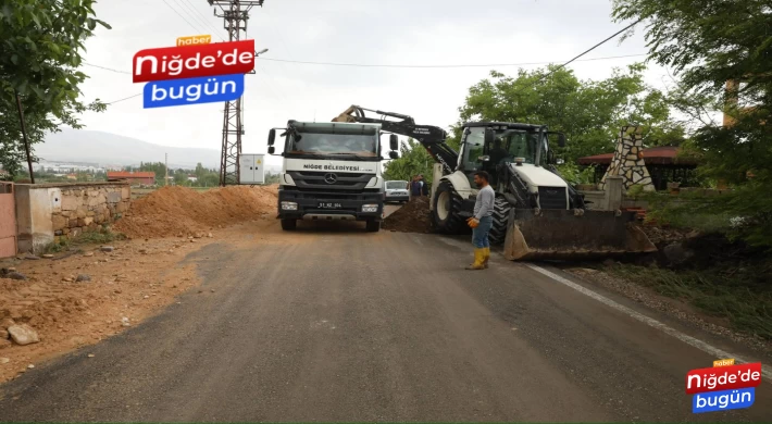 NİĞDE BELEDİYESİ’NDEN, SEL SONRASI ONARIM VE TEMİZLİK ÇALIŞMALARI 