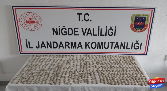 Niğde'de çok sayıda tarihi eser ele geçirildi