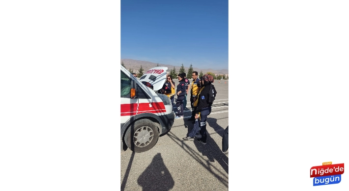 Niğde’de Uygulamalı Ambulans Sürüş Güvenliği Eğitimi Verildi