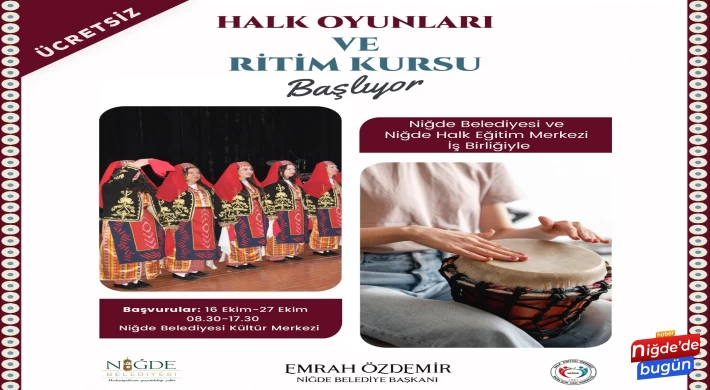 RİTİM VE HALK OYUNLARI KURSU’NUN BAŞVURULARI BAŞLIYOR