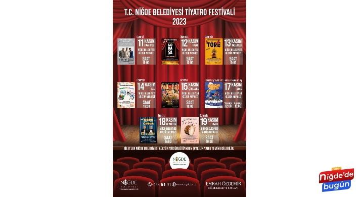 Niğde Belediyesi'nden Tiyatro Festivali