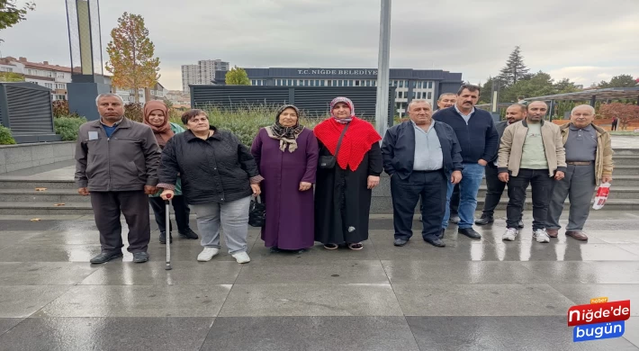 Niğdeli depremzedeler seslerini duyurmak için bir kez daha bir araya geldi