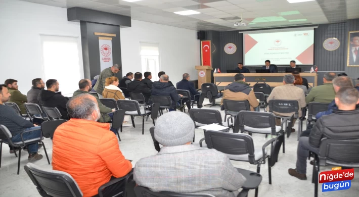 Niğde’de süt üreticilerine çiğ sütte sözleşmeli üretimin usul ve esasları anlatıldı