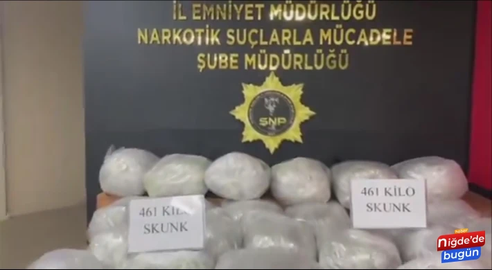 Niğde’de 87 Kilo Esrar Ele Geçirildi