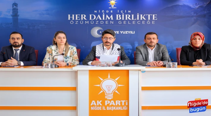 Ak Parti Niğde İl Başkanından İsrail'e Sert Tepki