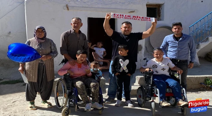 Niğde’de engelli kardeşlerin hayali gerçek oldu