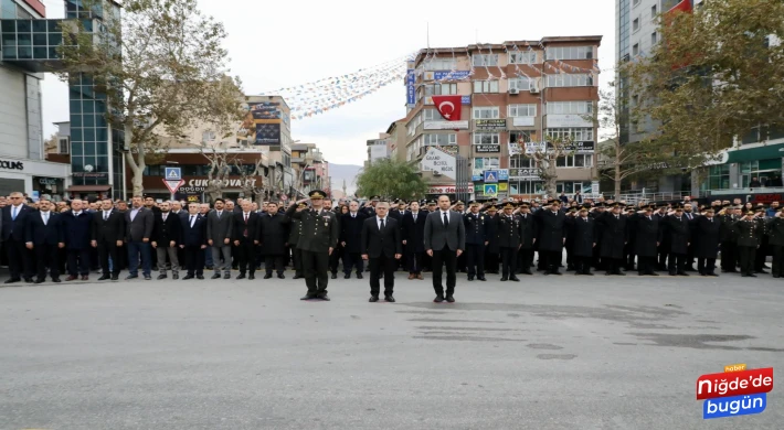 Büyük Önder Atatürk, vefatının 86. yıl dönümünde Niğde’de anıldı