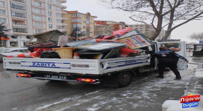 Niğde Belediyesi’nden Kaldırım İşgaline Geçit Yok