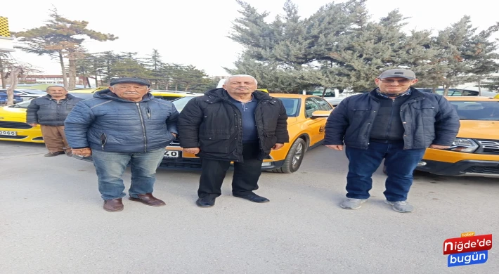 Niğde’de taksiciler taksimetre ücretlerine zam istiyor