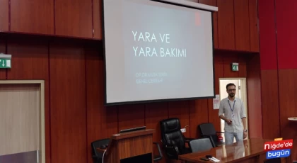 Sağlık personellerine yara bakımı eğitimi verildi