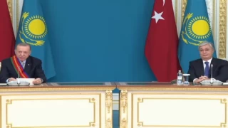 Erdoğan ve Tokayev ortak açıklama yaptı... Kazakistan’dan ’1. Derece Dostluk’ madalyası