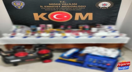 İşyerine kaçak ürün operasyonu