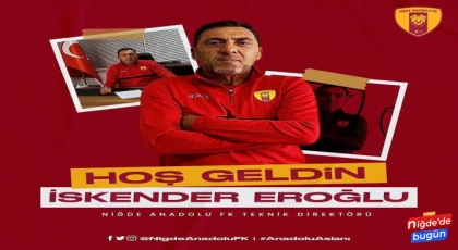 Niğde Anadolu FK’nın yeni Teknik Direktörü İskender Eroğlu oldu.