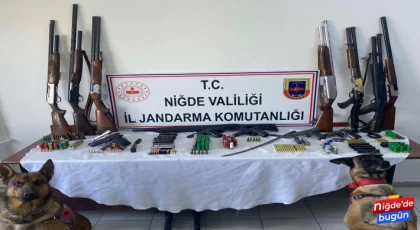 Jandarma silahları tek tek topladı