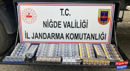 Jandarmada kaçak sigara ele geçirdi