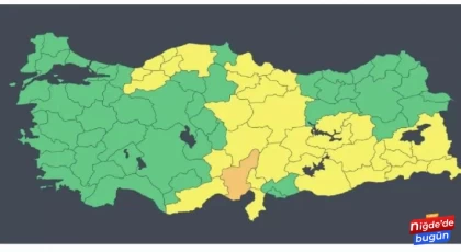 Meteoroloji’den Niğde’ye sarı kod uyarısı !