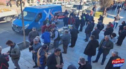 Bor’da Bir Esnaf Sinan Ateş İçin Lokma Dağıttı