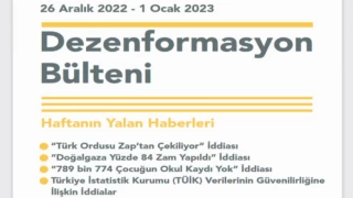 İletişim yeni ’dezenformasyon’ları bültenledi