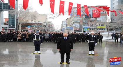 Gazi Mustafa Kemal Atatürk’ün Niğde'ye gelişinin 89. Yıl dönümü Törenle Kutlandı.