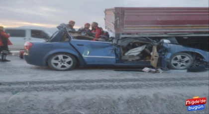 Niğde'de Feci Kaza 1 Kişi Hayatını Kaybetti