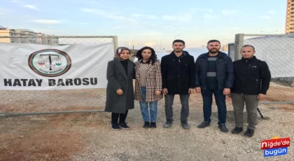 Niğde Barosundan Deprem Bölgesine Hukuki Destek