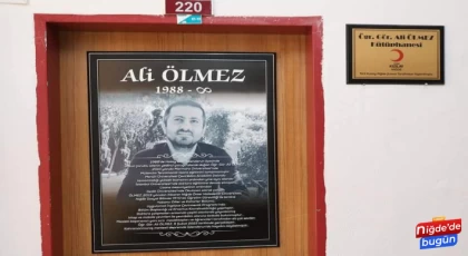 Deprem Şehidi Ali Ölmez'in İsmi Kütüphanede Yaşatılacak 