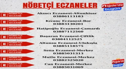 Nöbetçi Eczaneler