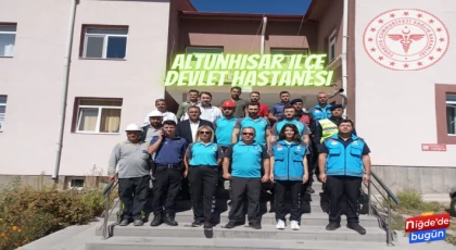 Altunhisar Devlet Hastanesinde Tatbikat