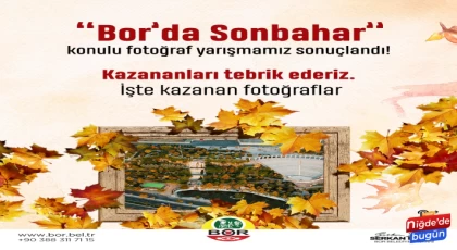 ‘Bor’da Sonbahar’ temalı fotoğraf yarışması sonuçlandı