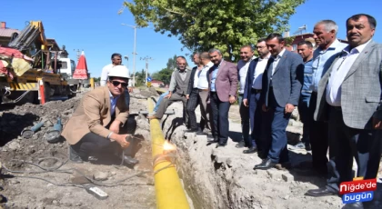 Çiftlik İlçesine Doğalgaz Geldi