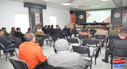 Niğde’de süt üreticilerine çiğ sütte sözleşmeli üretimin usul ve esasları anlatıldı