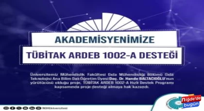 Gıda Atıklarının Endüstriyel Kullanımını Hedefleyen Projeye TÜBİTAK Desteği