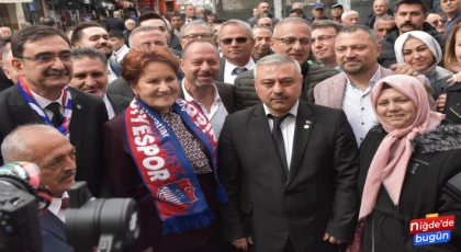 Akşener Niğde’de esnaf ziyaretlerinde bulundu