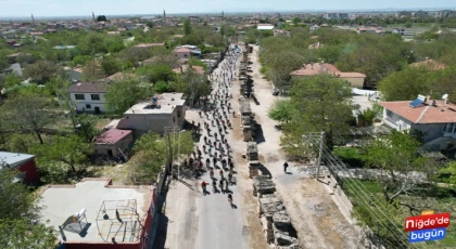 Niğde'de Tyana Su Yolu Bisiklet Turu Düzenlendi