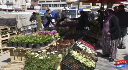 Niğde’de Baharın Gelmesiyle Çiçek Sezonu Başladı