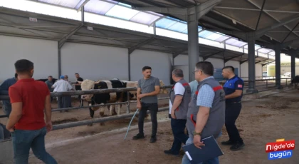 Niğde’de Kurbanlık Hayvan Satış Yerleri Denetleniyor