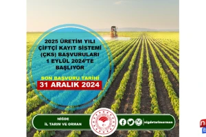 Niğde İl Tarım ve Orman Müdürlüğü'nden çiftçilere ÇKS uyarısı