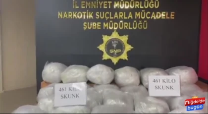 Niğde’de 87 Kilo Esrar Ele Geçirildi