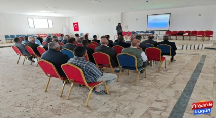 Niğde’de Çiftçilere Yeni Destekleme Modeli Anlatılıyor