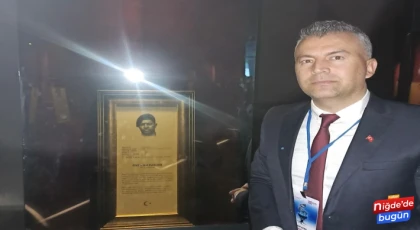 Öğretmenler Gününde Özkan Öğretmen Ankara'da Niğde'yi Temsil Etti.