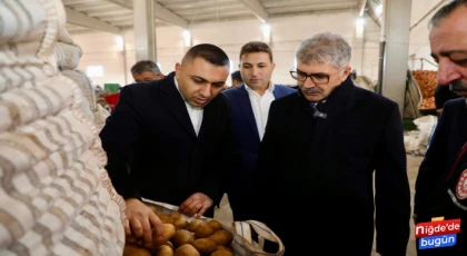 Vali Çelik, Patates Depolama ve Paketleme Tesisini İnceledi