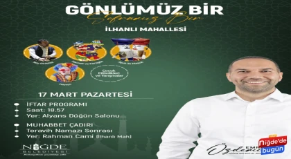 Niğde Belediyesi Mahalle İftarları Devam Ediyor